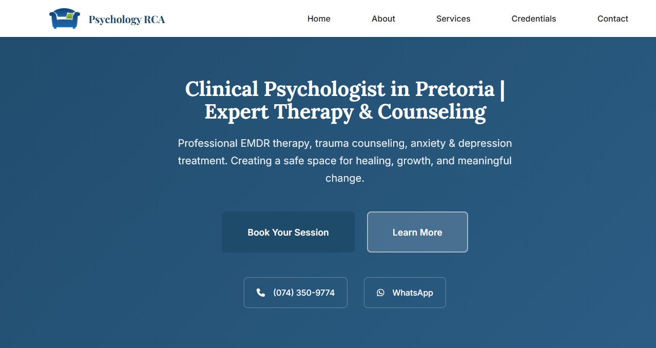 Website after redesign